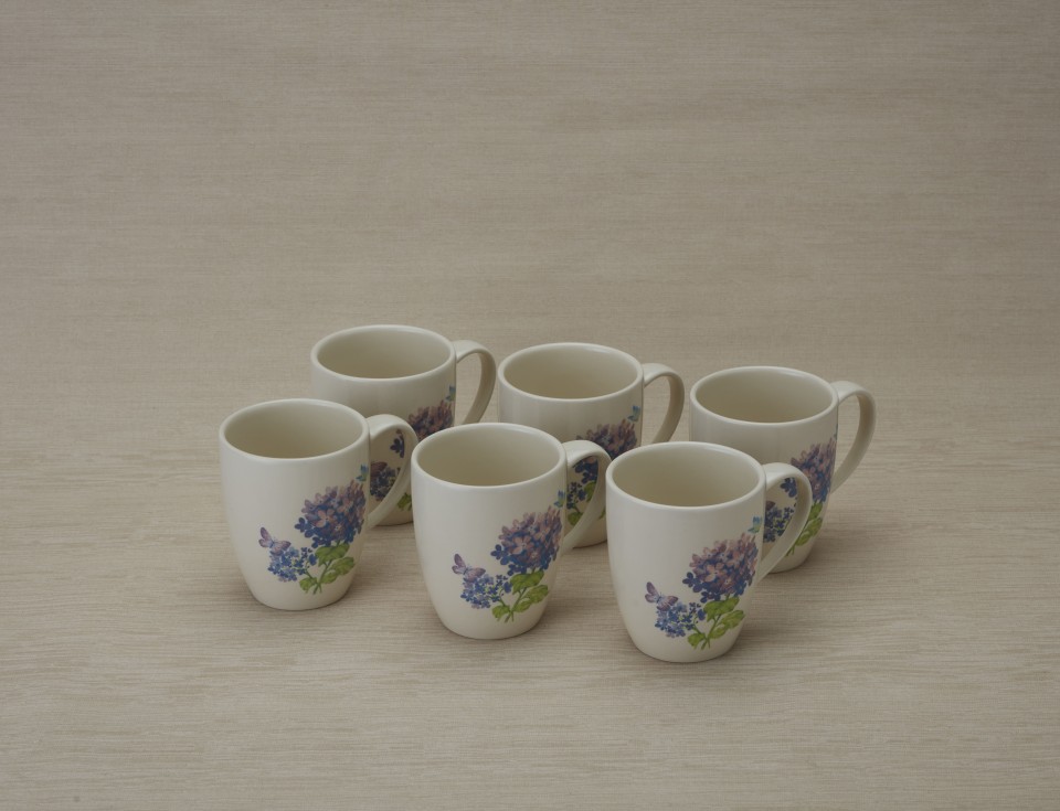 Hydrangea Garden Pieces Coffee Mug Set Sobe Decor